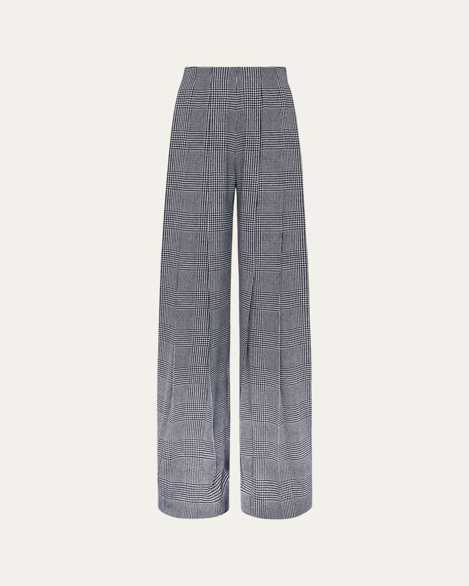 Nova Pleated Houndstooth Pants